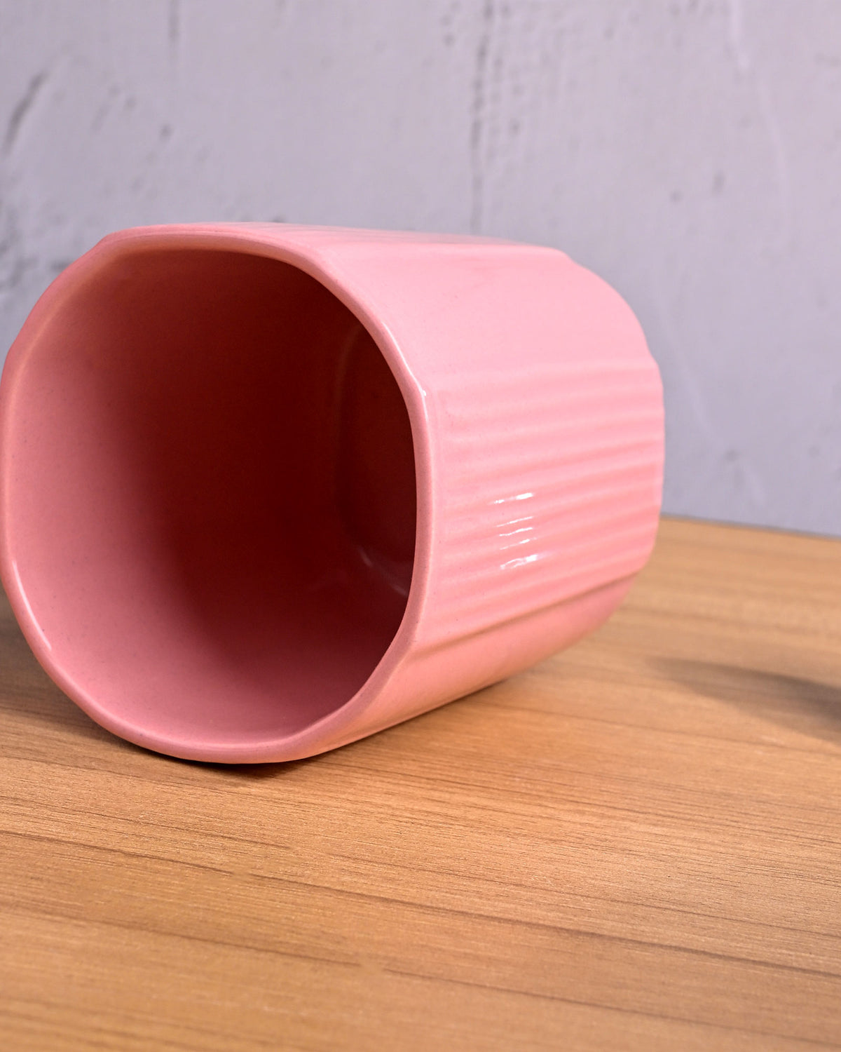Pastel pink elegant coffee mug set
