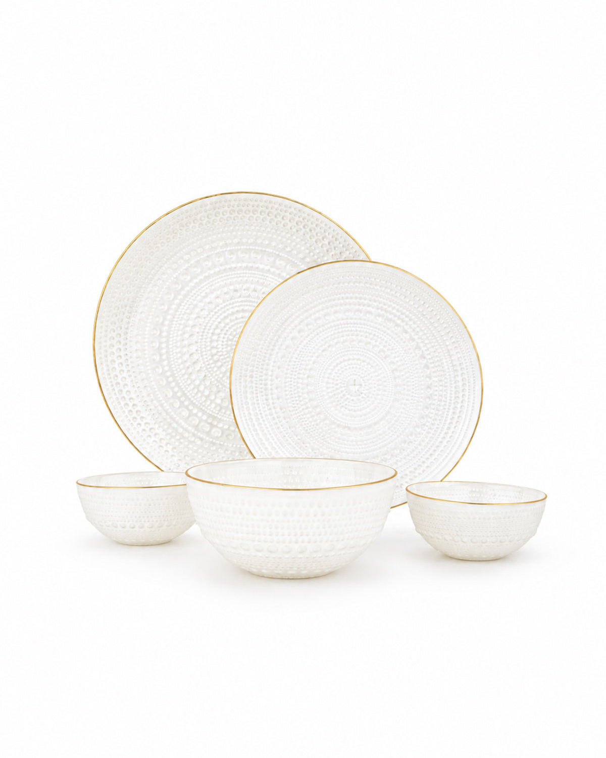 Pearlwave Real Gold Dinner Set 27 Pcs featuring an elegant design