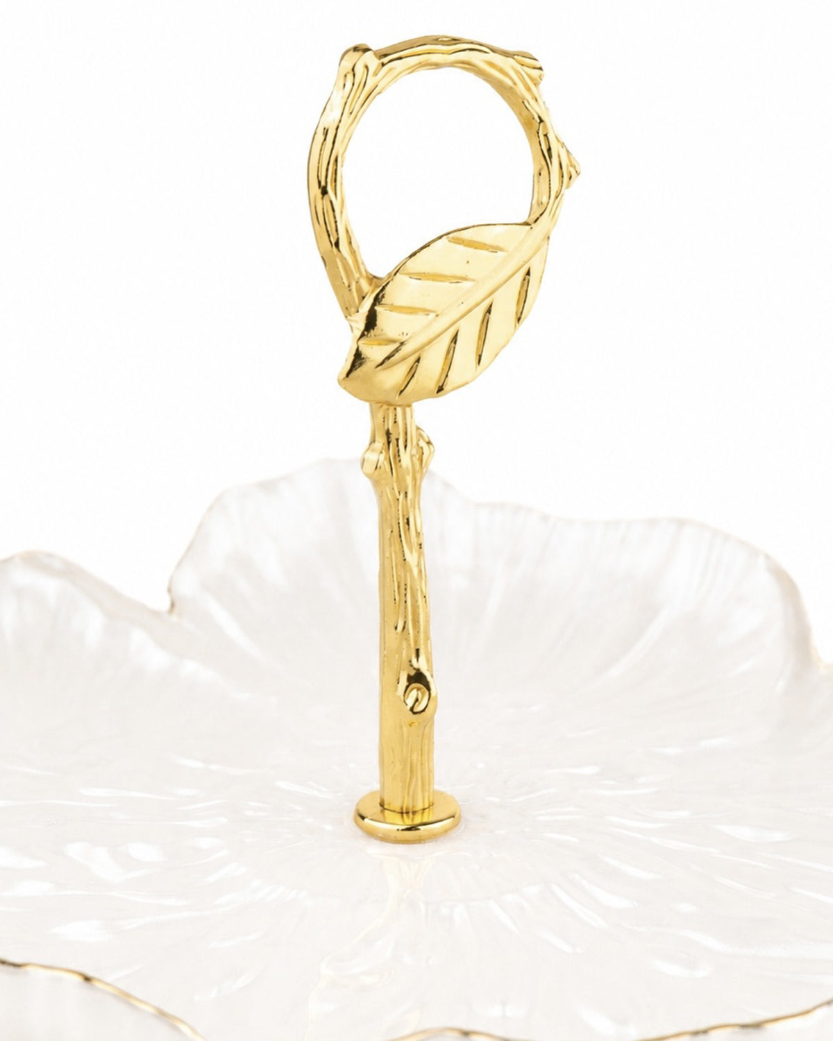 Petal & Vine gold serving stand