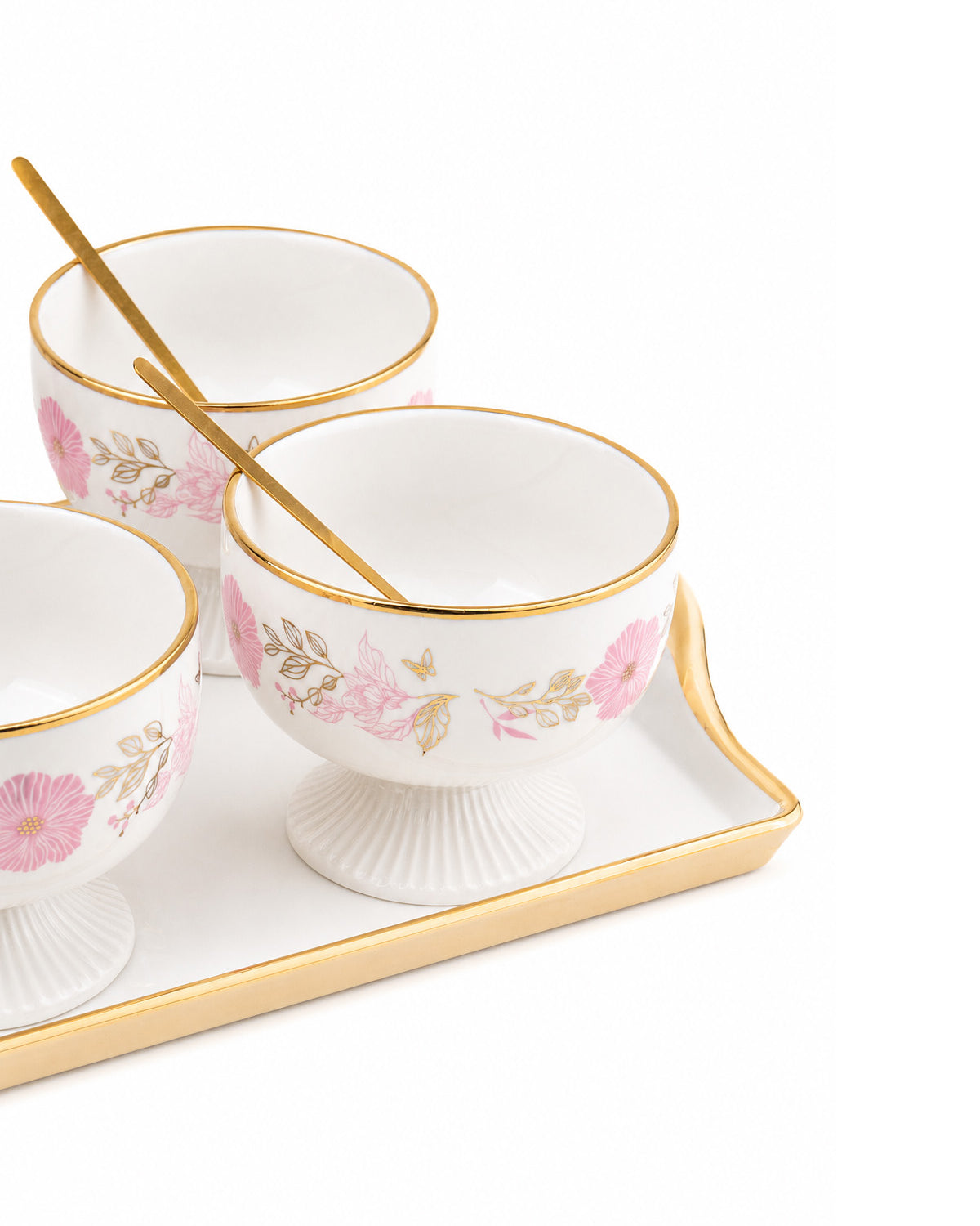 Pink Petal luxury dessert bowls for serving