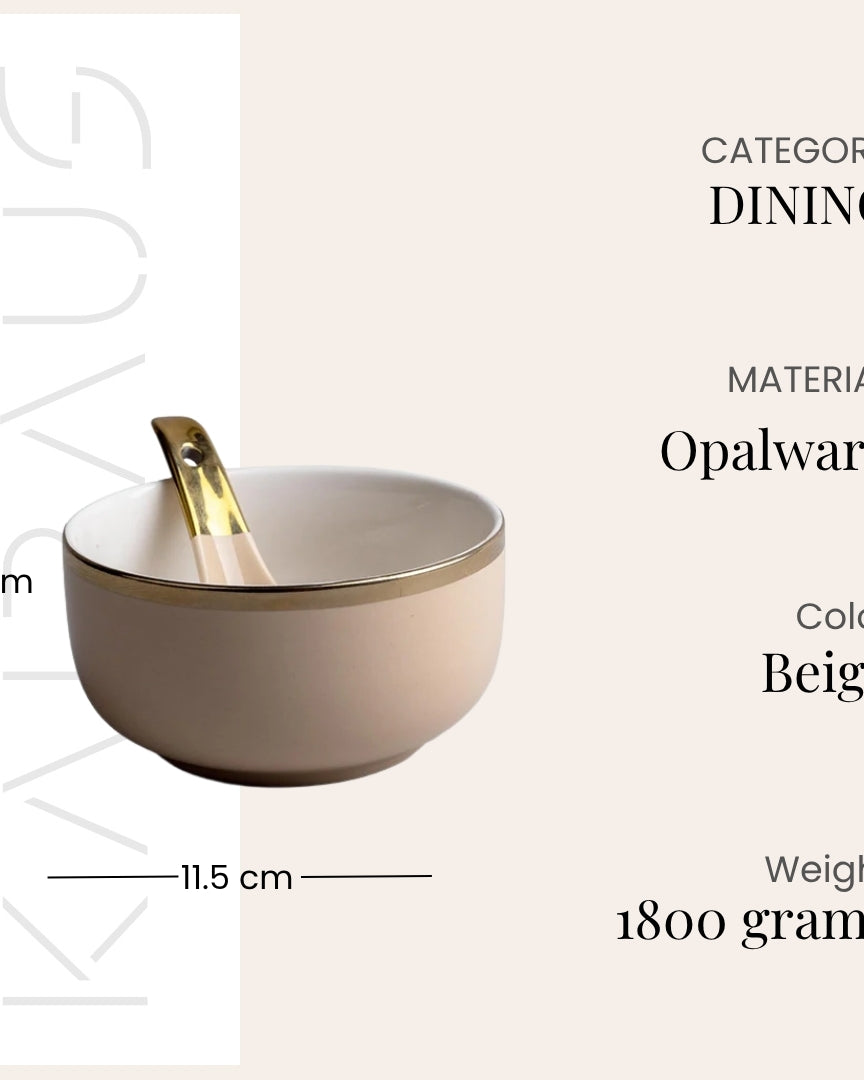 Elegant porcelain soup bowls for serving