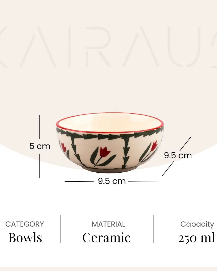 Premium tropical ceramic bowls for serving