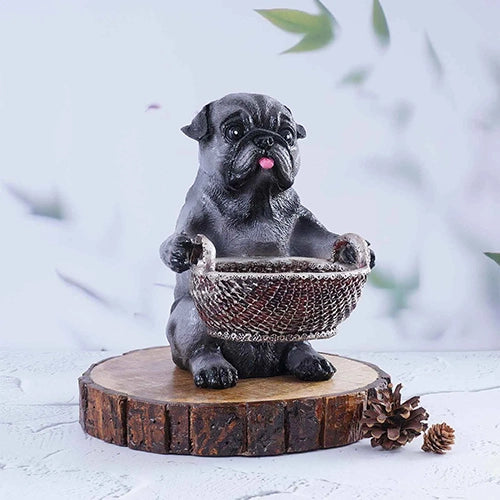 Puppy Basket Buddy decorative figurine for home decor