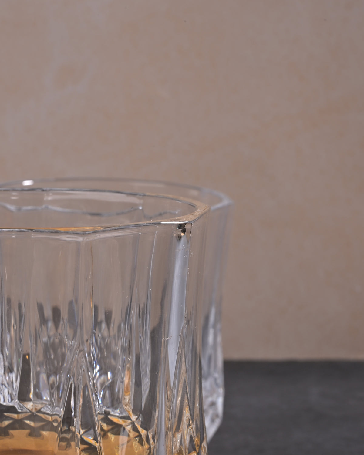 Clear Glass Tumbler Pair