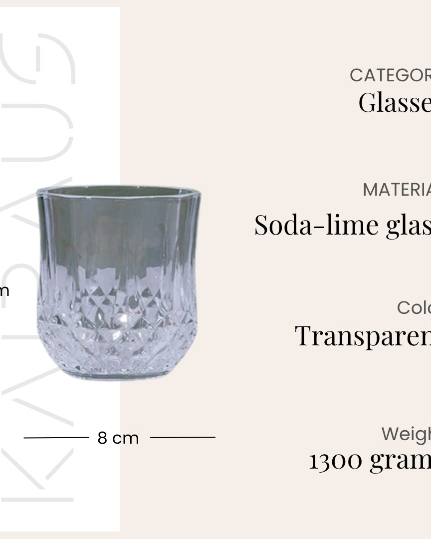Modern Clear Glass Set