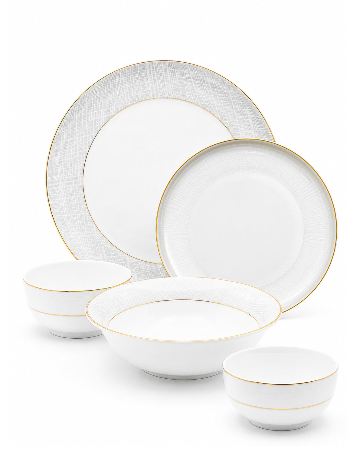 Regal Spell 24K pure gold detailing porcelain dinner set 27 pcs