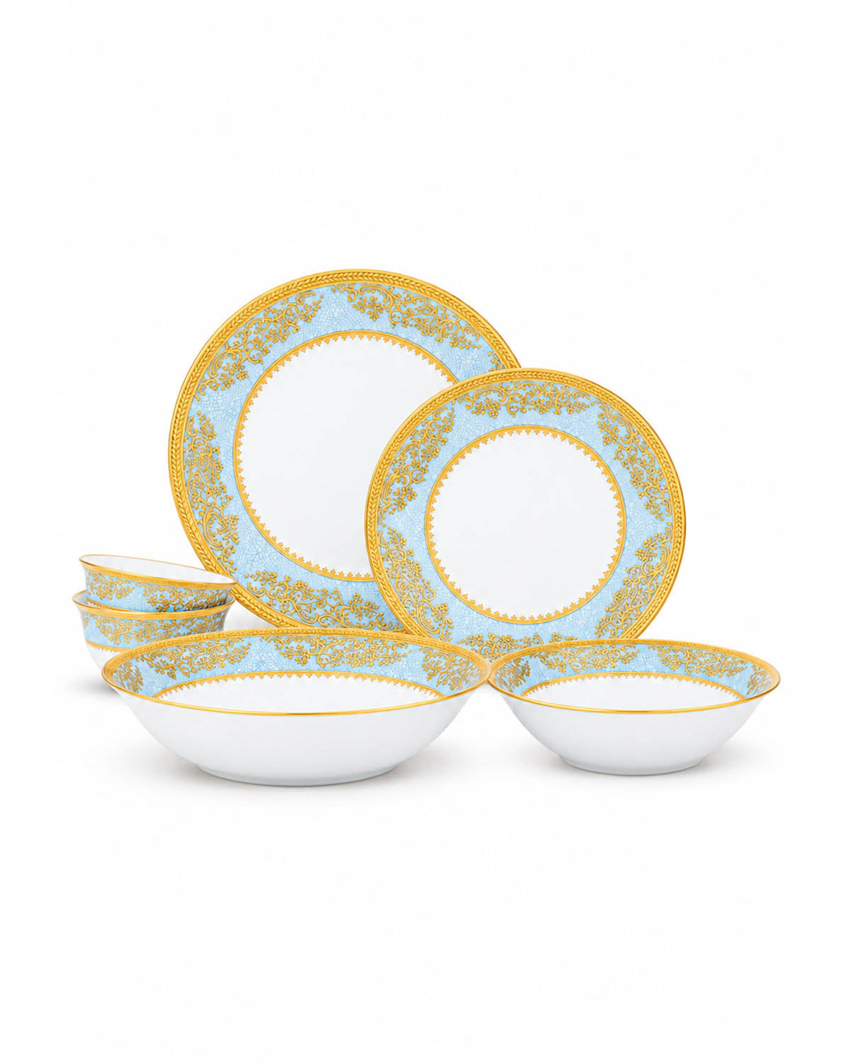 Riva Real Gold Dinner Set 28 Pcs featuring an elegant premium design