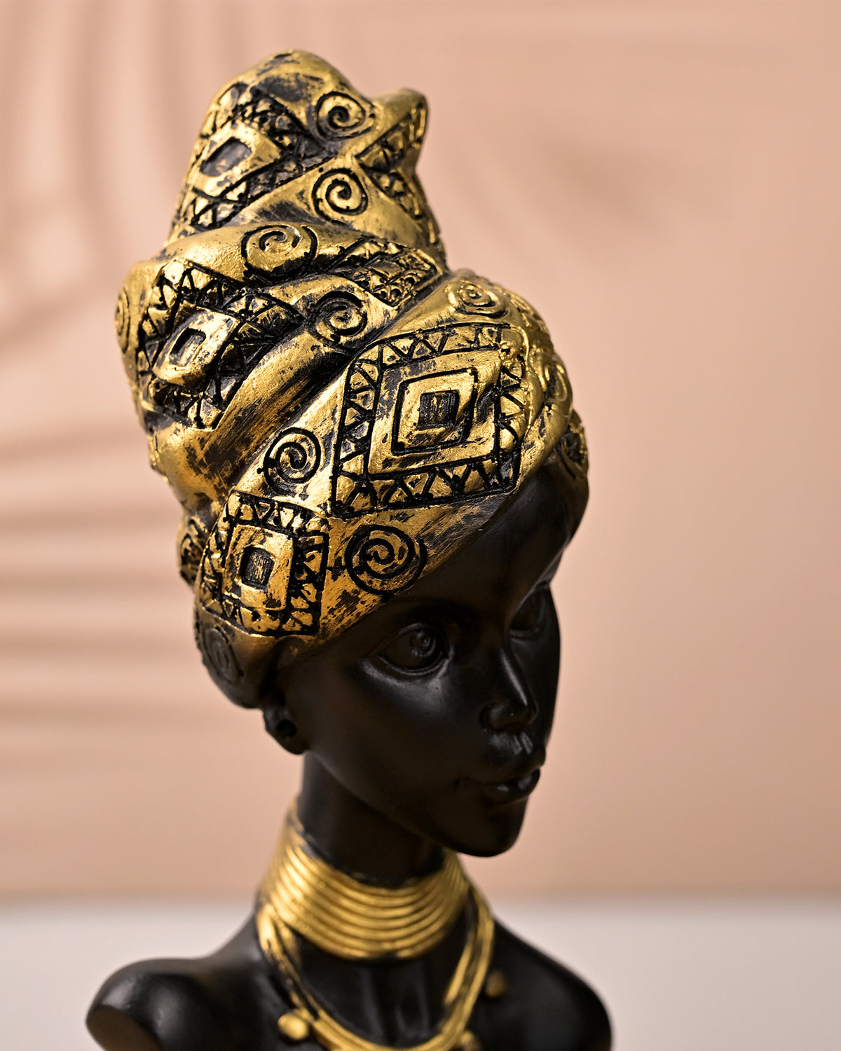 Elegant Royal African Queen Figurines with intricate details