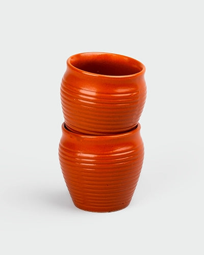 Rustic Indian ceramic cup set