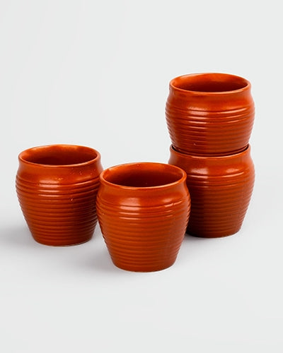 Elegant rustic ceramic kulhads