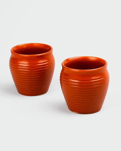 Ceramic kulhad set of six cups