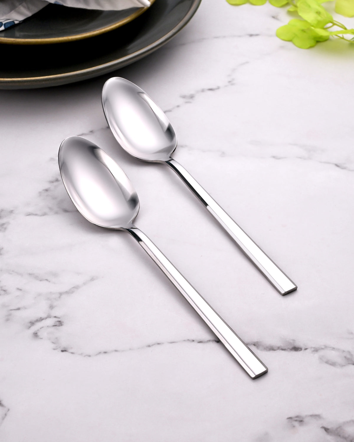 Sleekline Stainless Steel Spoons Set of 2 with a Polished Finish