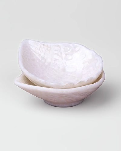 White melamine dipping bowls set of 2