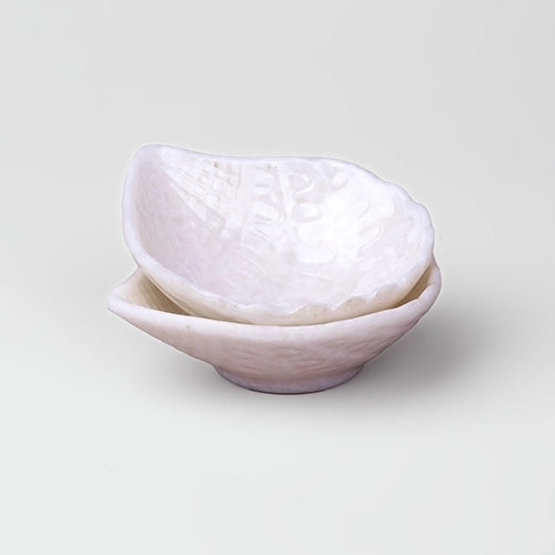 White melamine dipping bowls set of 2