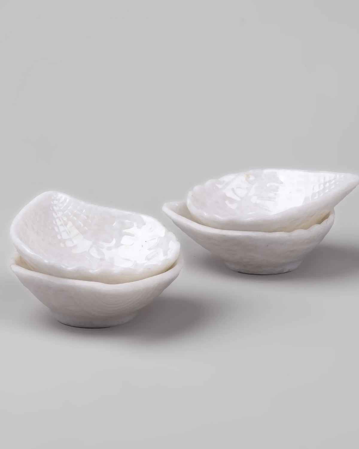 White melamine dipping bowls set of 4
