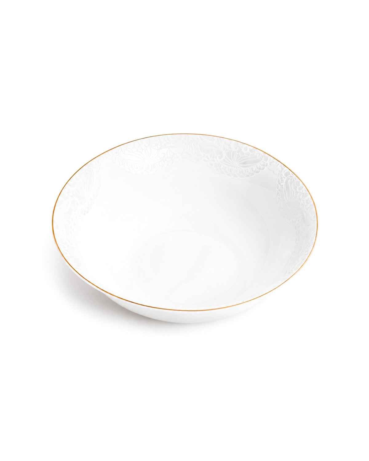 Snowflake 24K gold serving bowl