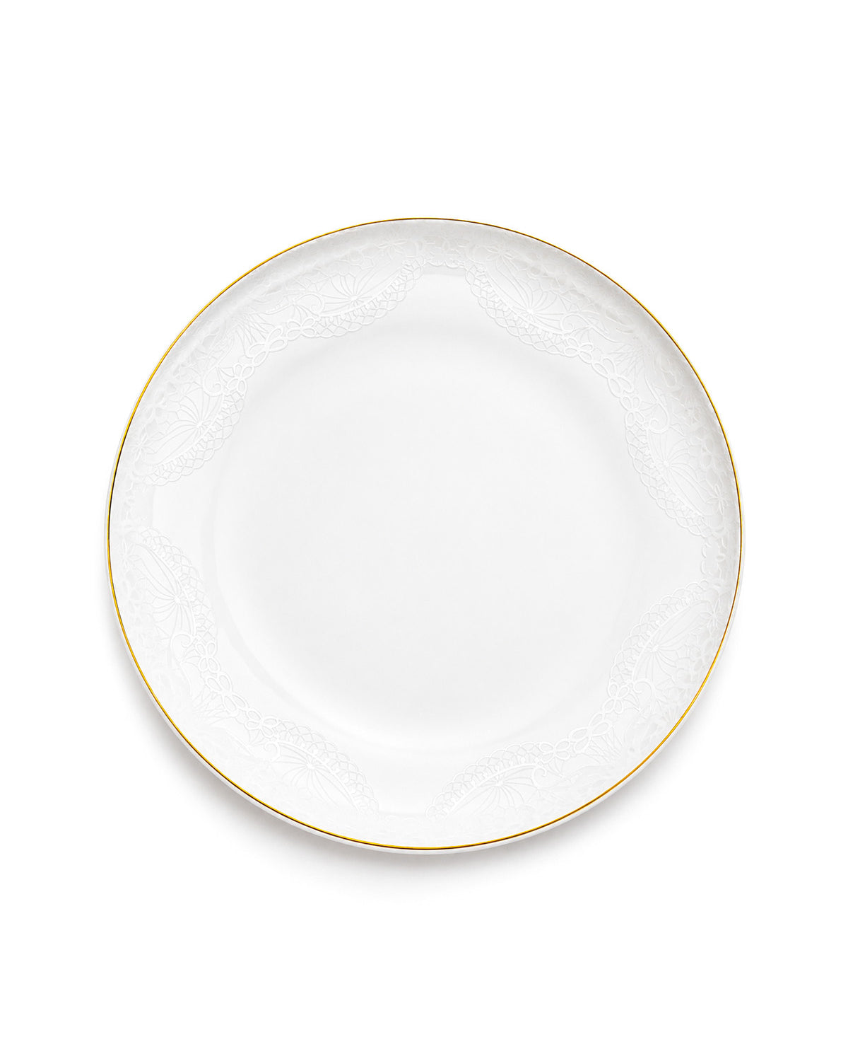 Snowflake luxury porcelain dinner set with 24K gold detailing