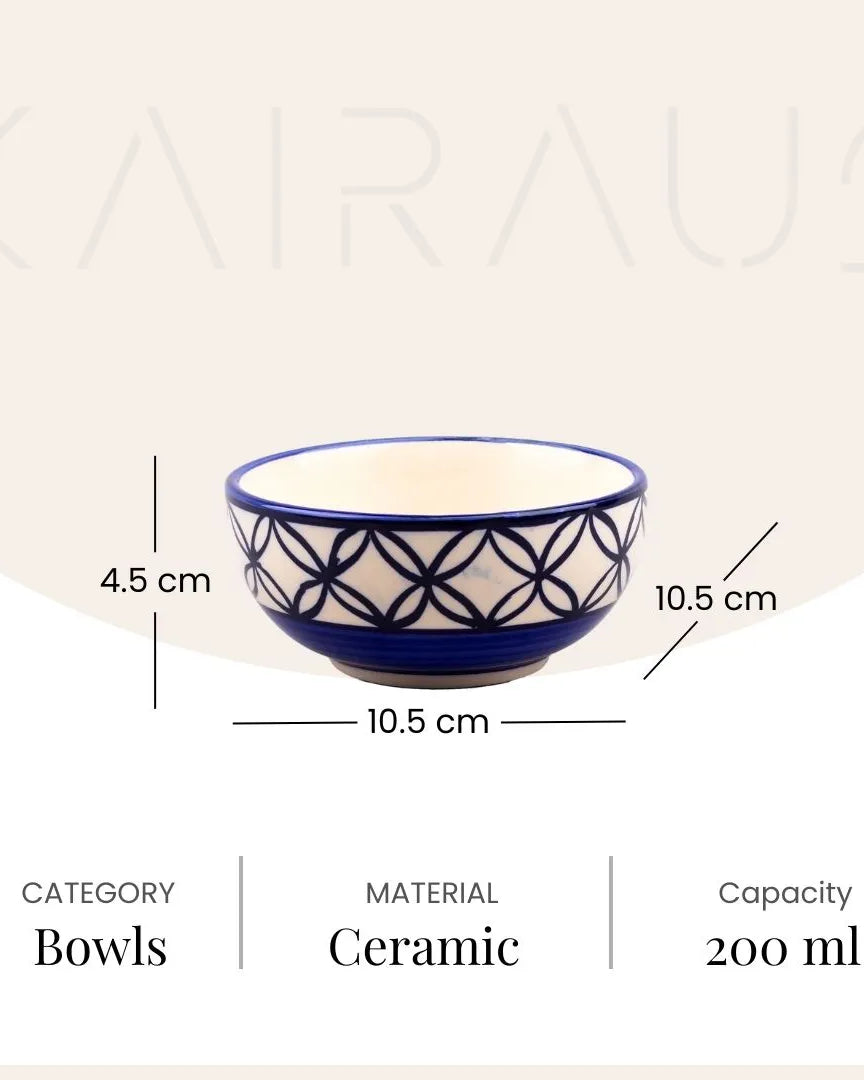 Ceramic serving bowls for dining