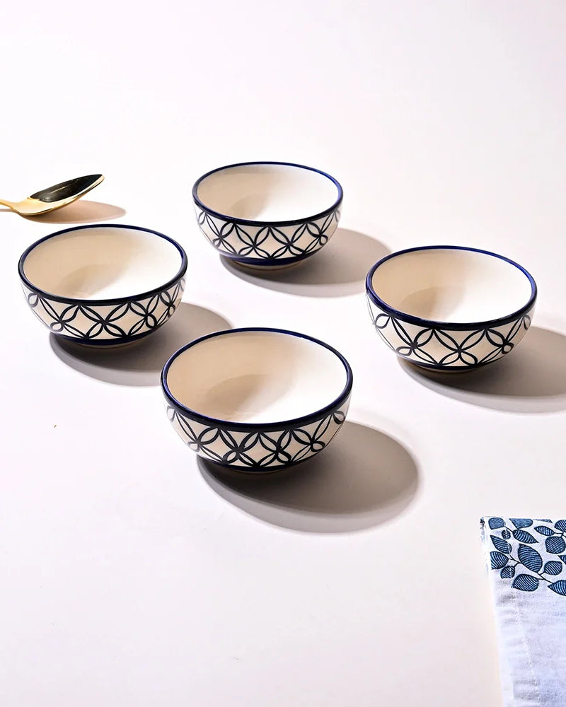 Elegant serving bowls for snacks and desserts