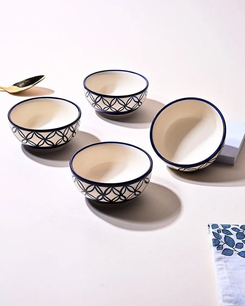Stylish ceramic bowls for snacks and sides