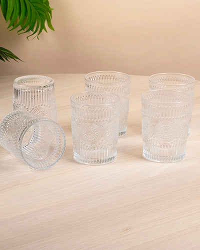Elegant Sunflower Glass Tumblers