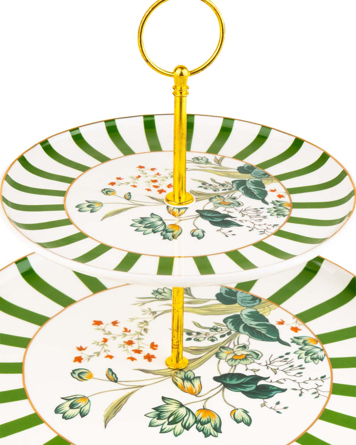 The Golden France luxury 2-tier serving stand