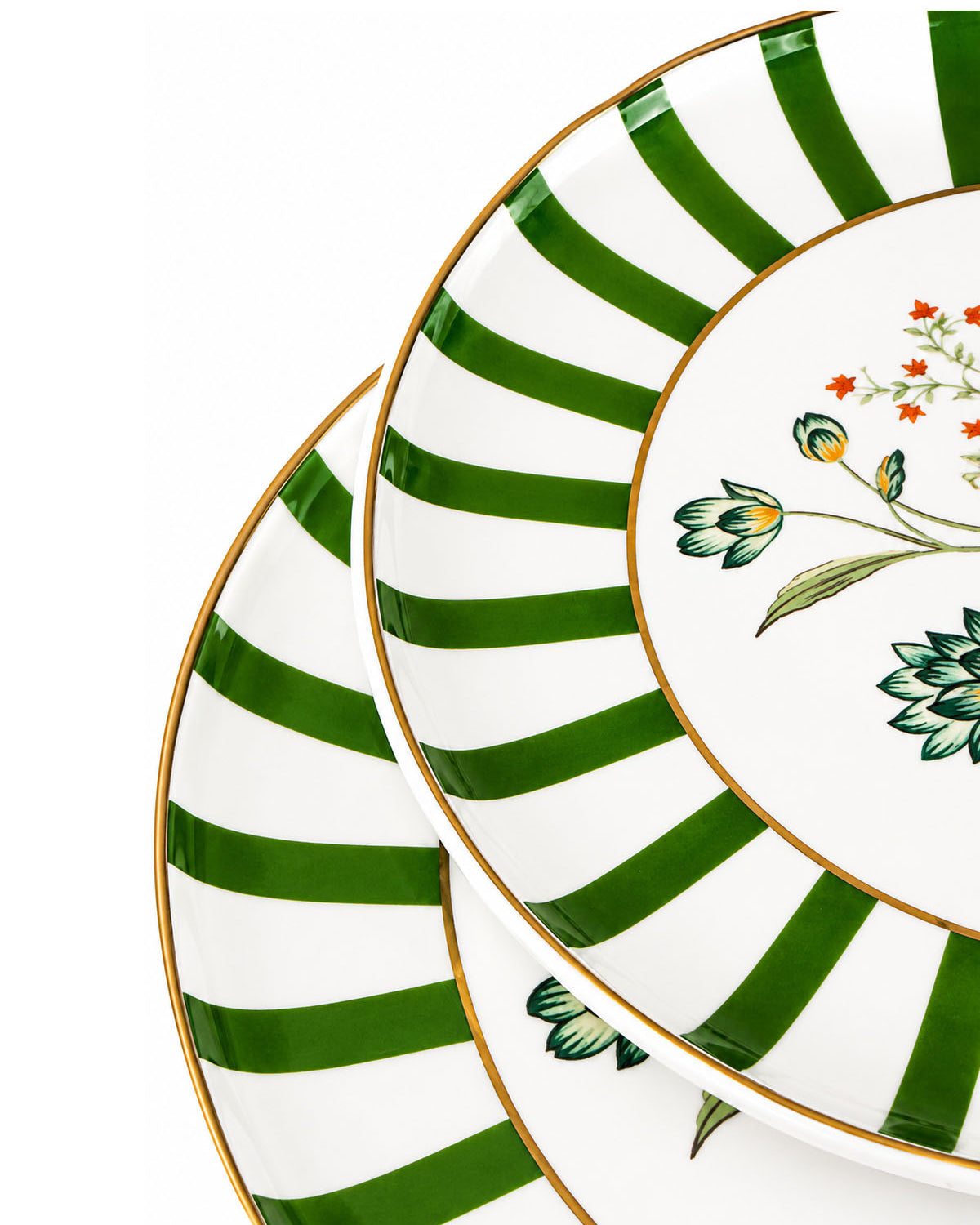 Elegant The Golden France 2-tier serving stand