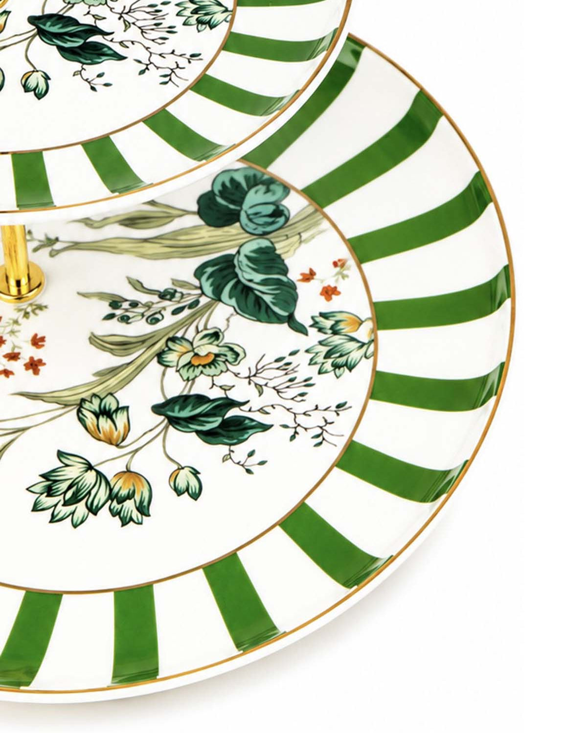 The Golden France decorative real gold serving stand