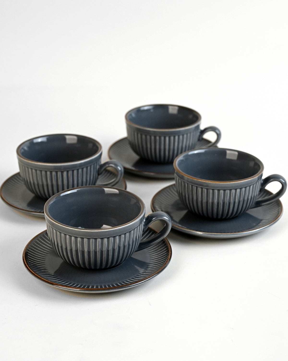 Set of 4 new bone china tea cups