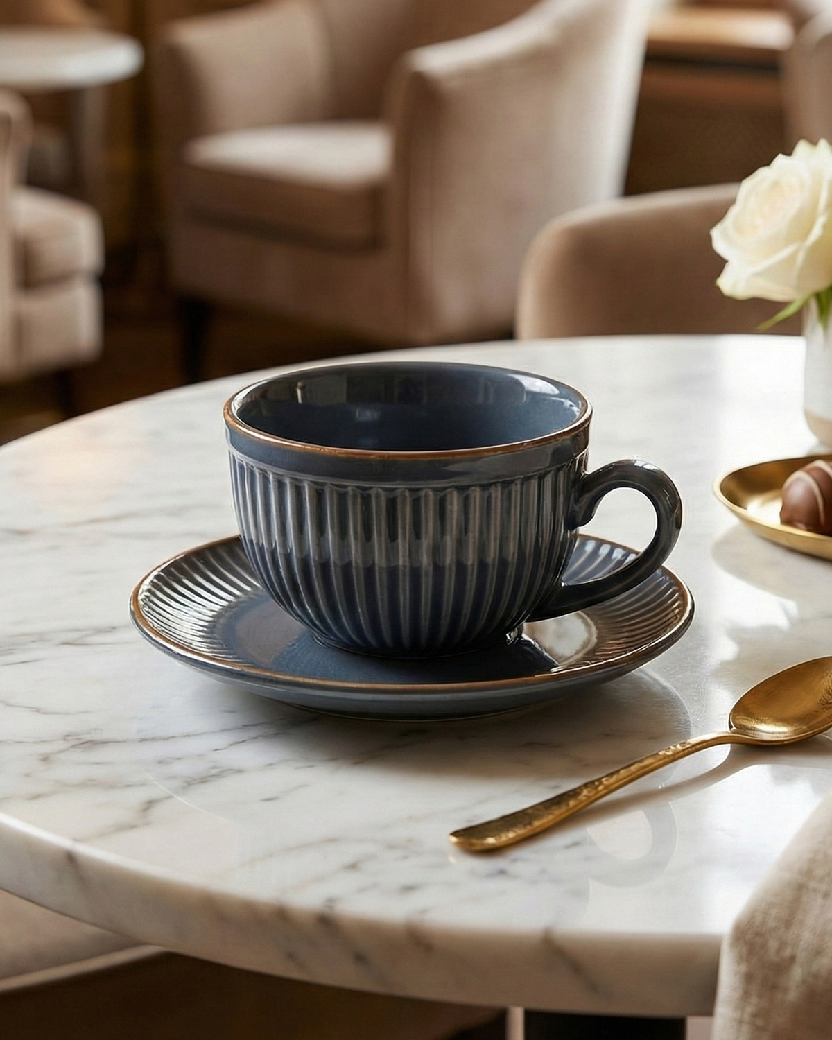 Aesthetic new bone china tea cups