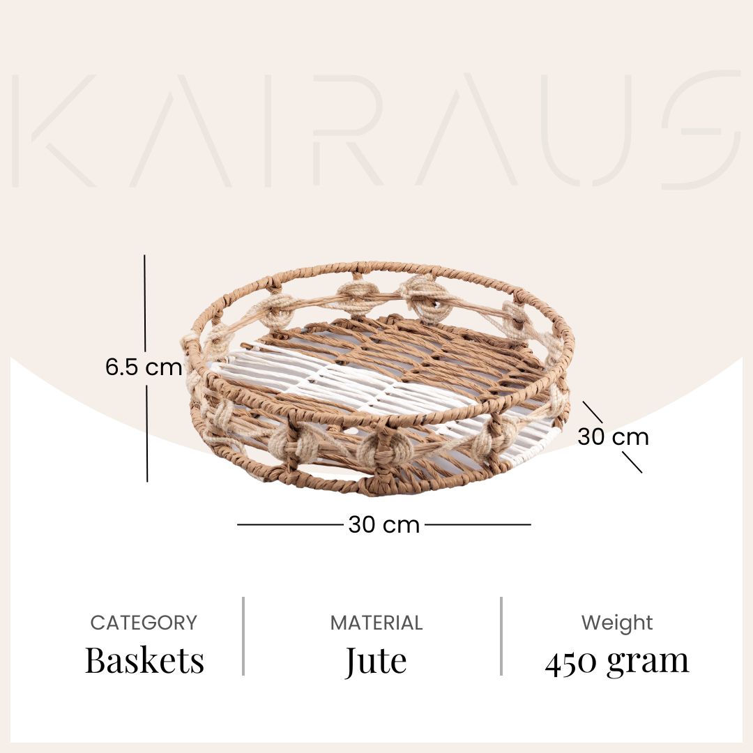Traditional woven basket for stylish home organization