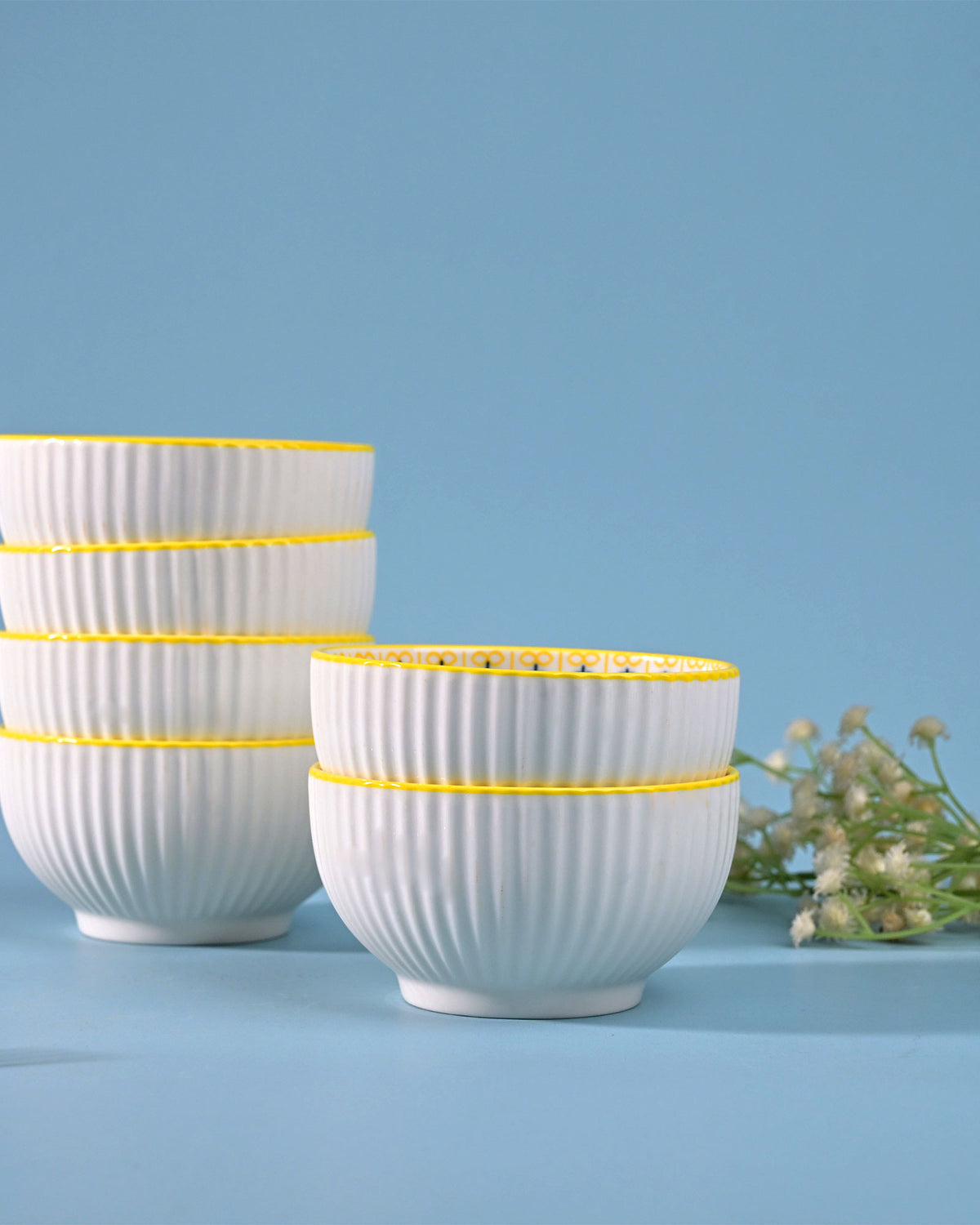 Unique floral print bowls for dining and serving