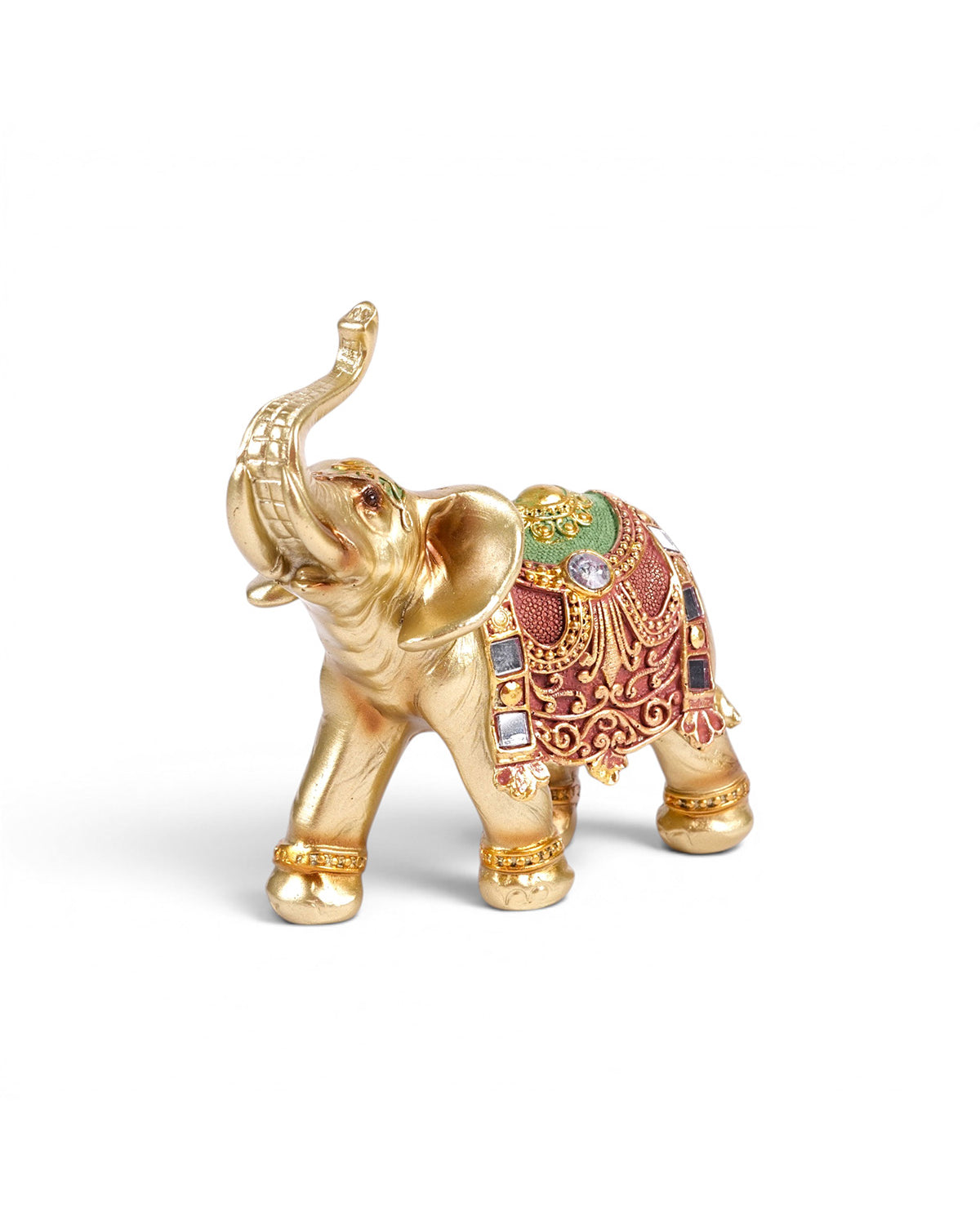 Vaibhav Golden Elephant Figurine displayed as home decor