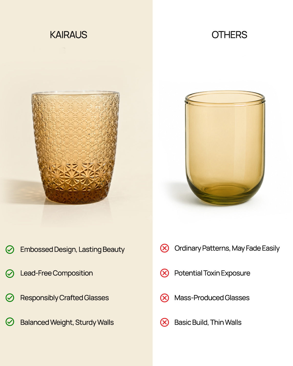 Valley Vintage Floral glasses for serving beverages