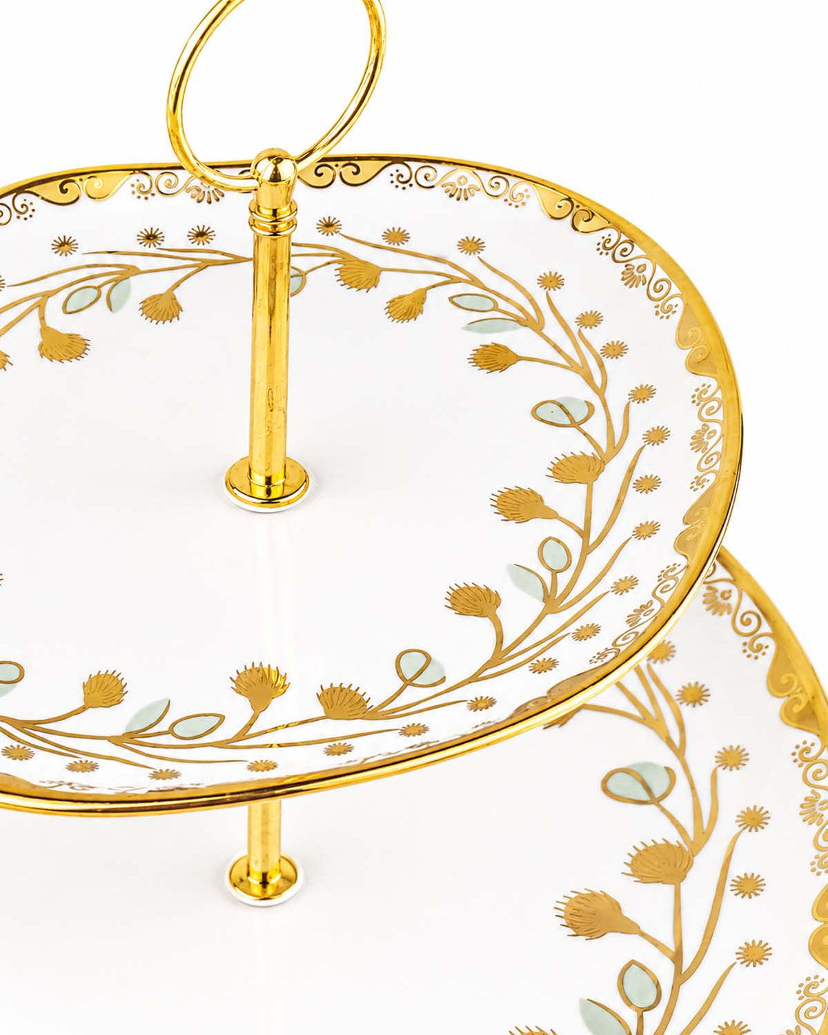 Vine & Gold luxury 2-tier serving stand