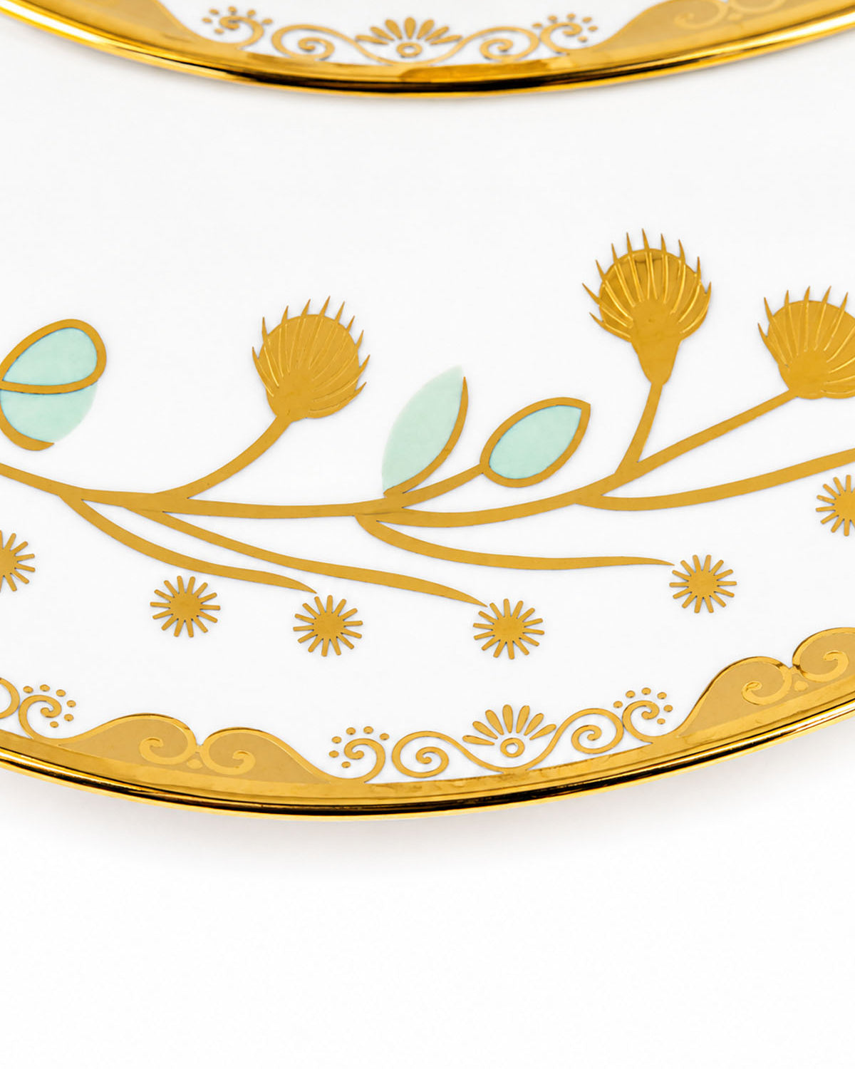 Vine & Gold real gold serving stand with two tiers