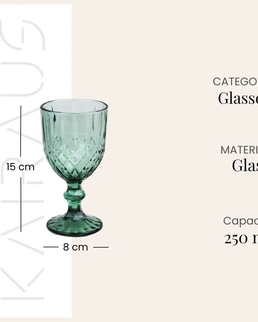 Decorative diamond textured glass with vintage design