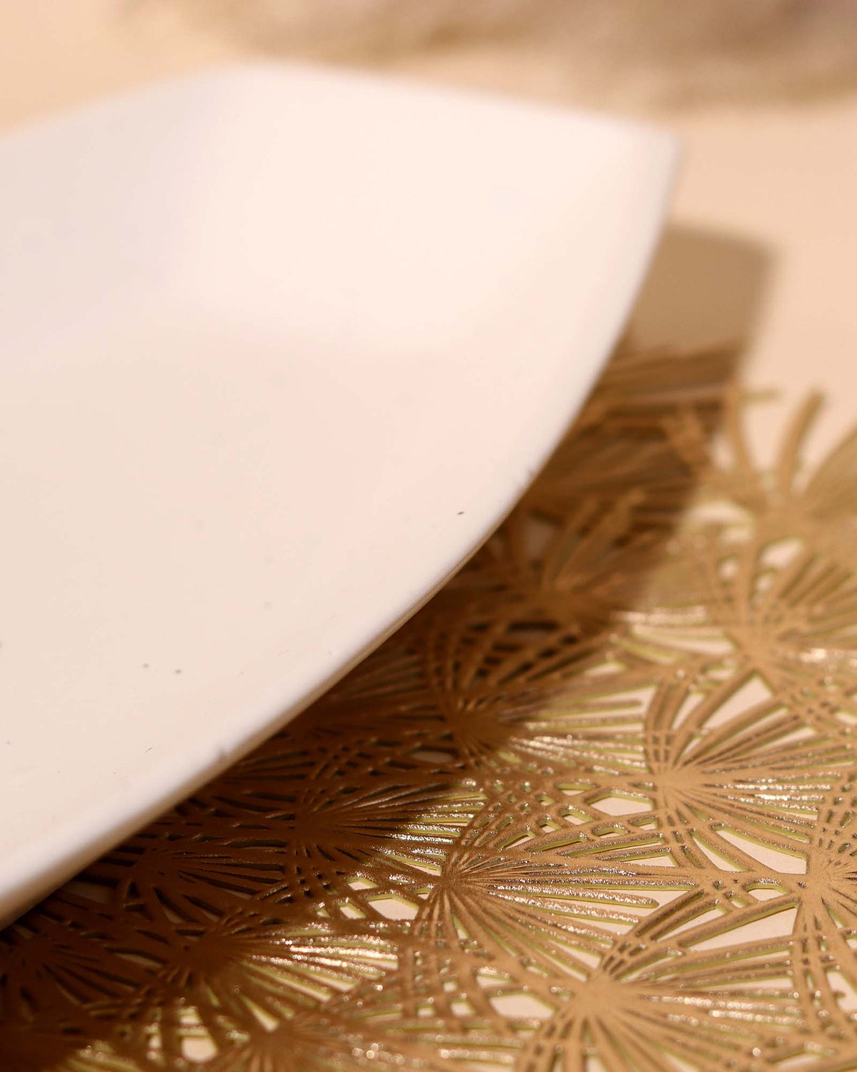White platter for serving food and appetizers