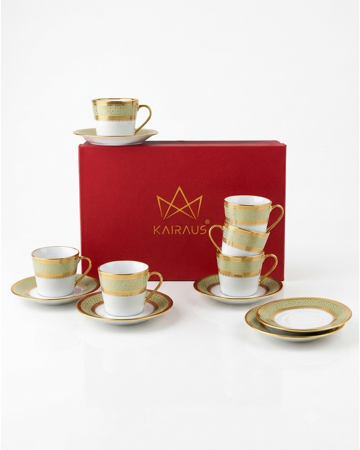 Zari Real Gold Tea Cup Set of 6
