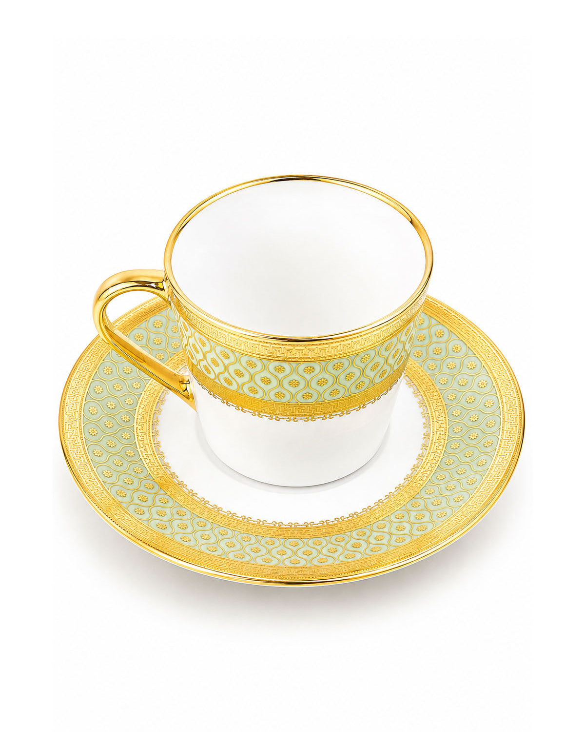 Elegant Zari Real Gold Tea Cup Set for special occasions
