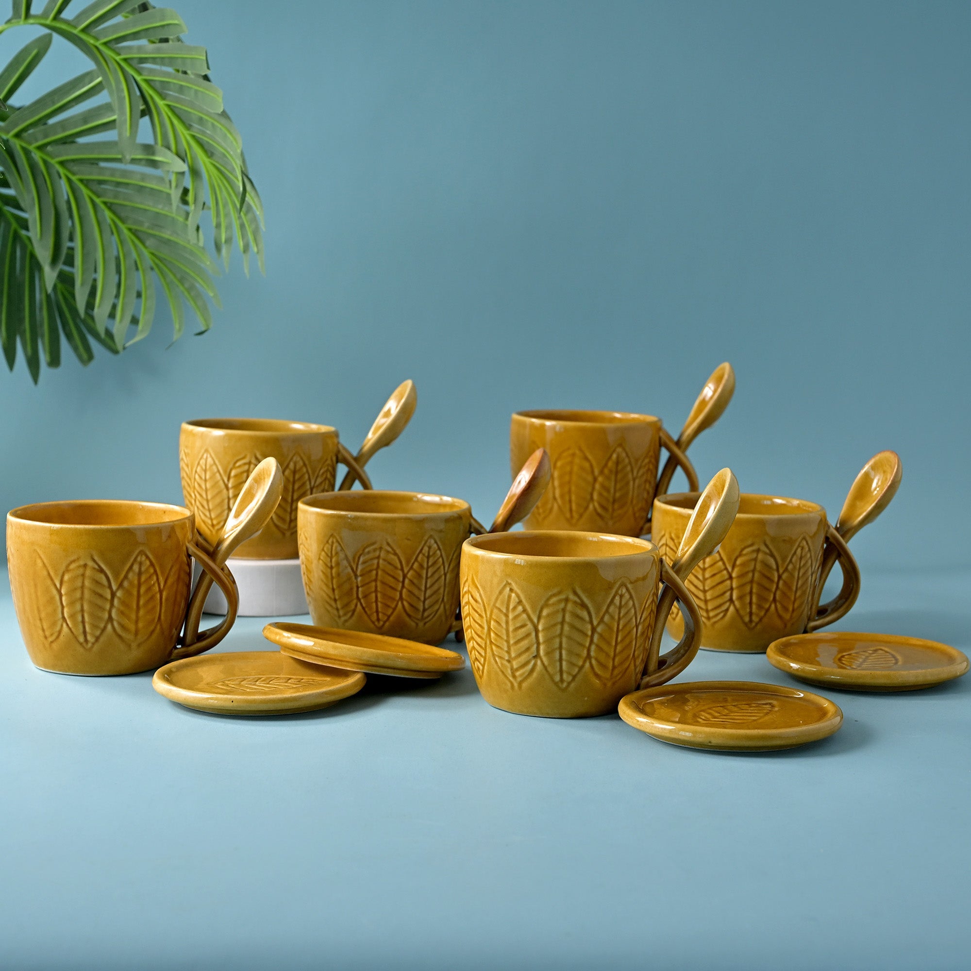 Beige Soup Mug Set of 6