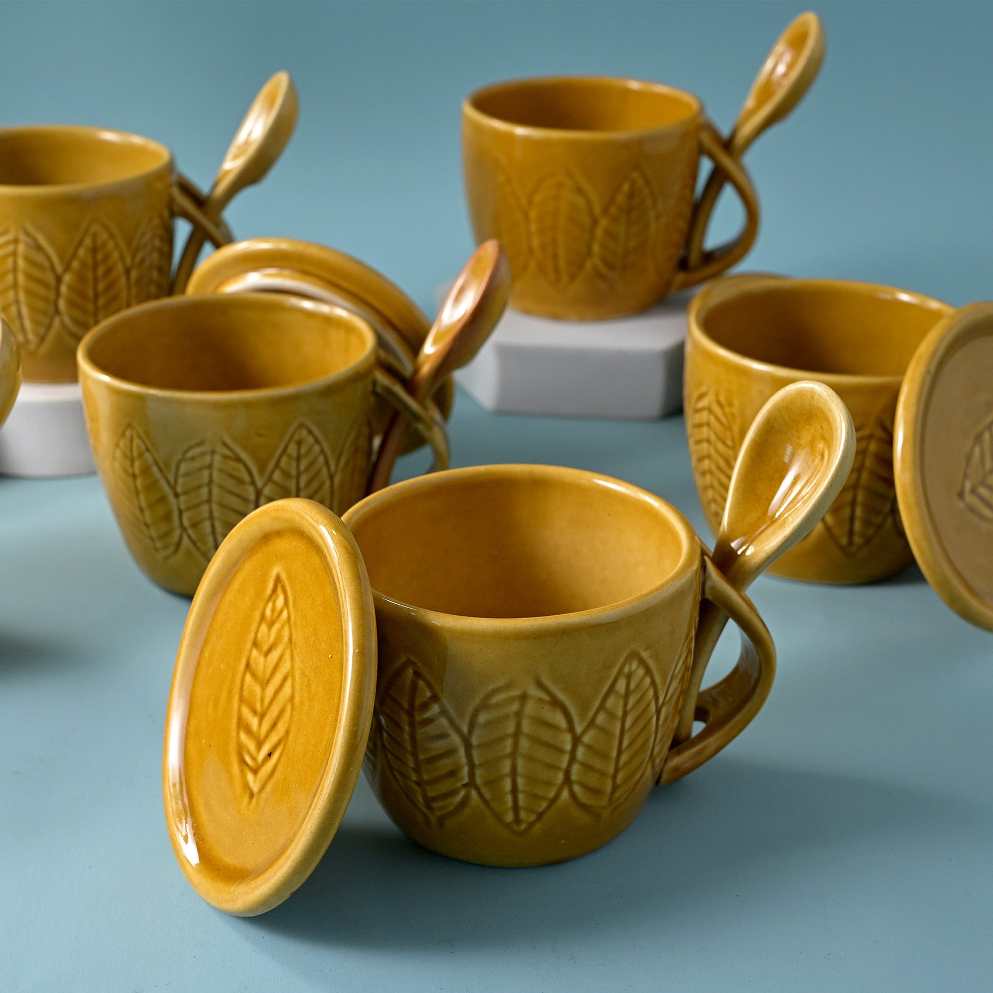 Beige Soup Mug Set of 6
