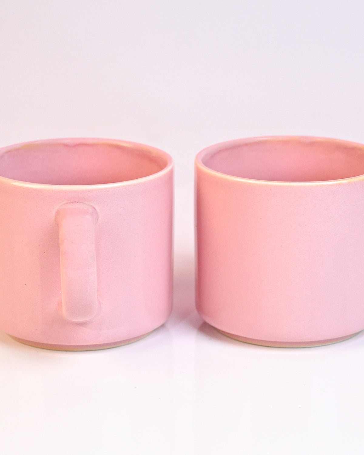 Candy Pink New Bone China Tea Cups Set of 2