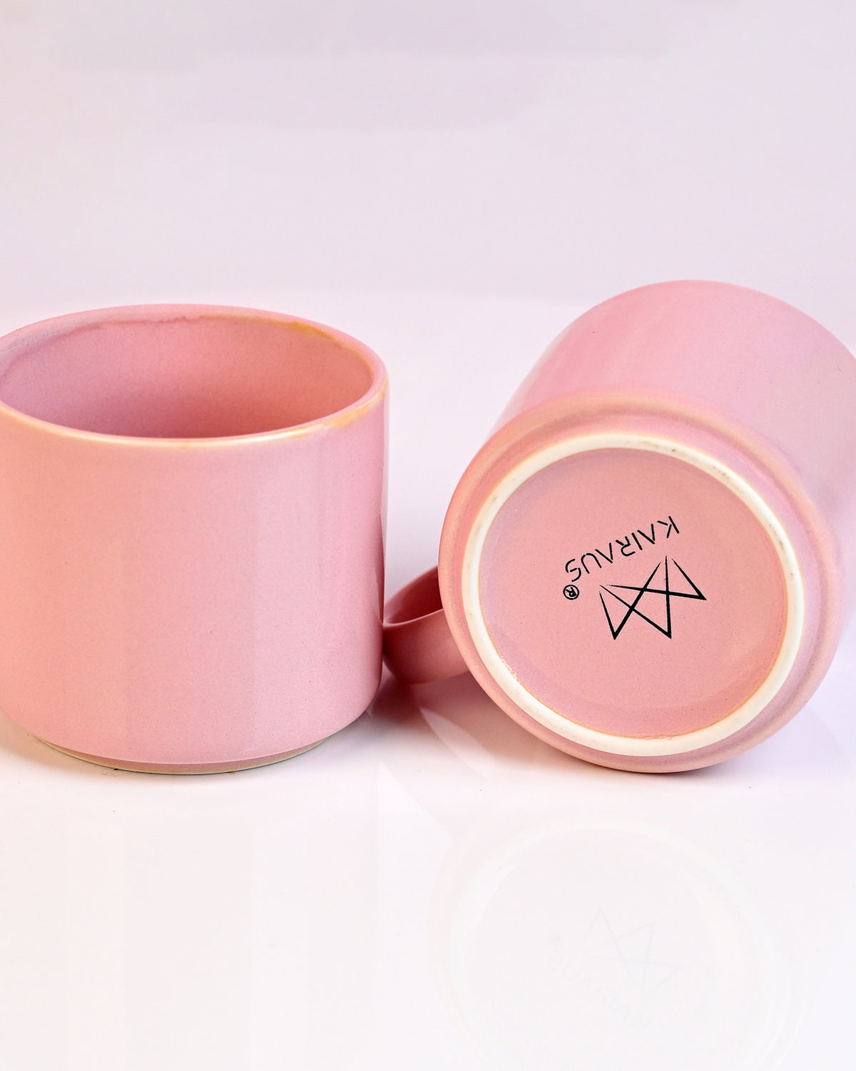 Candy Pink New Bone China Tea Cups Set of 2