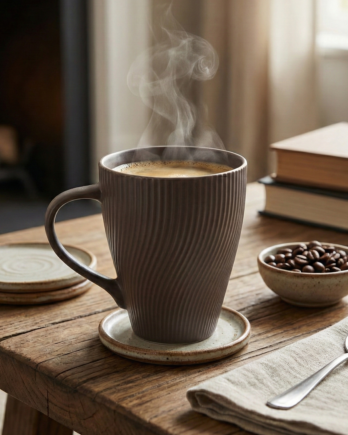 Cedar Unique New Bone China Coffee Mug