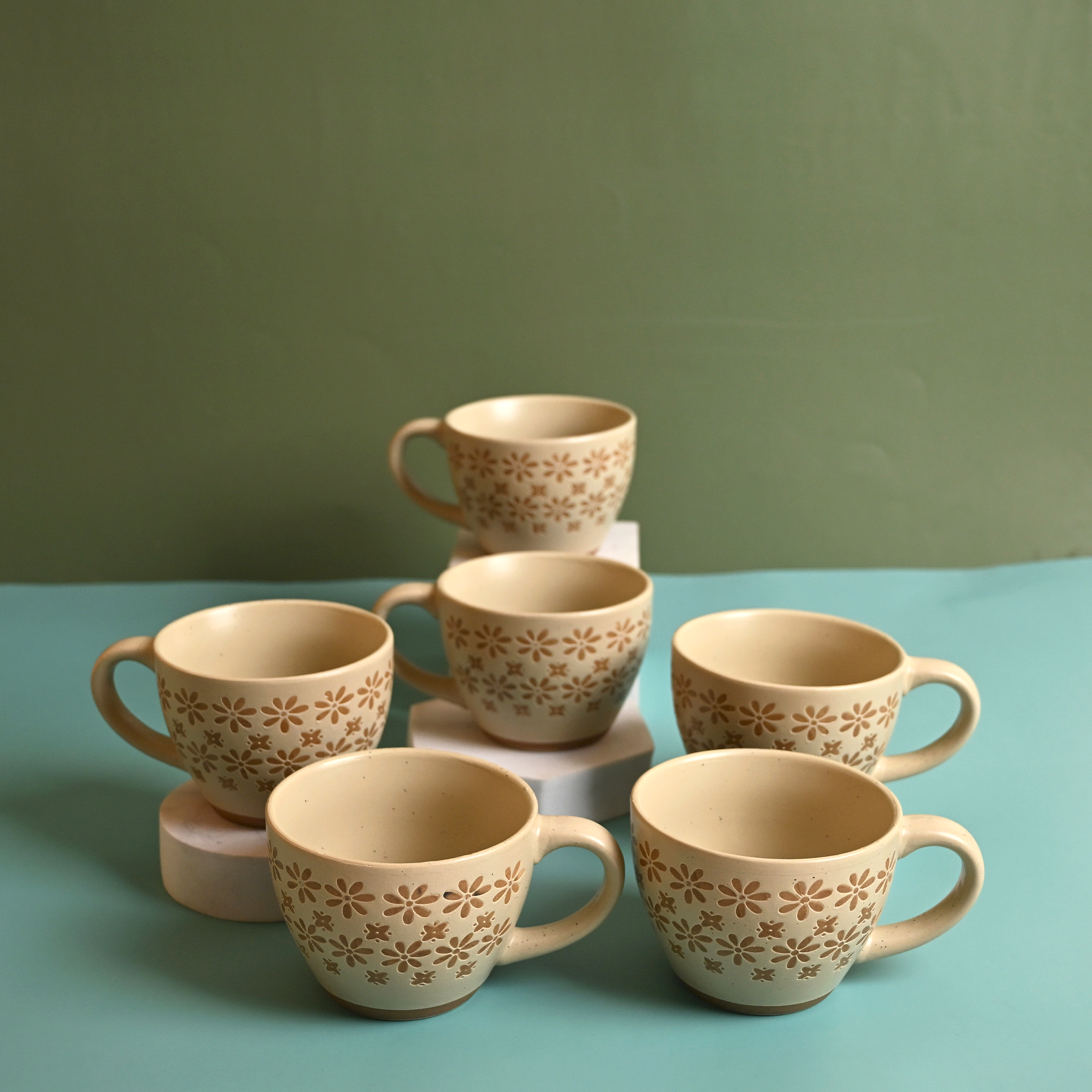 Gardenia New Bone China Tea Cups Set of 6
