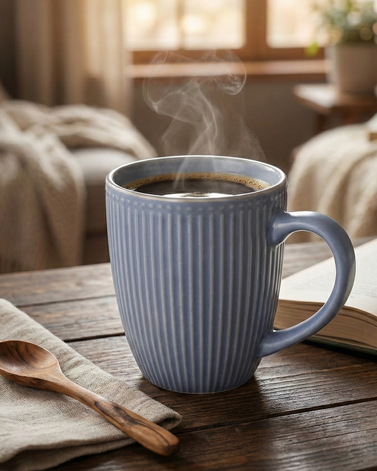 Slate Blue Ceramic Coffee Mug