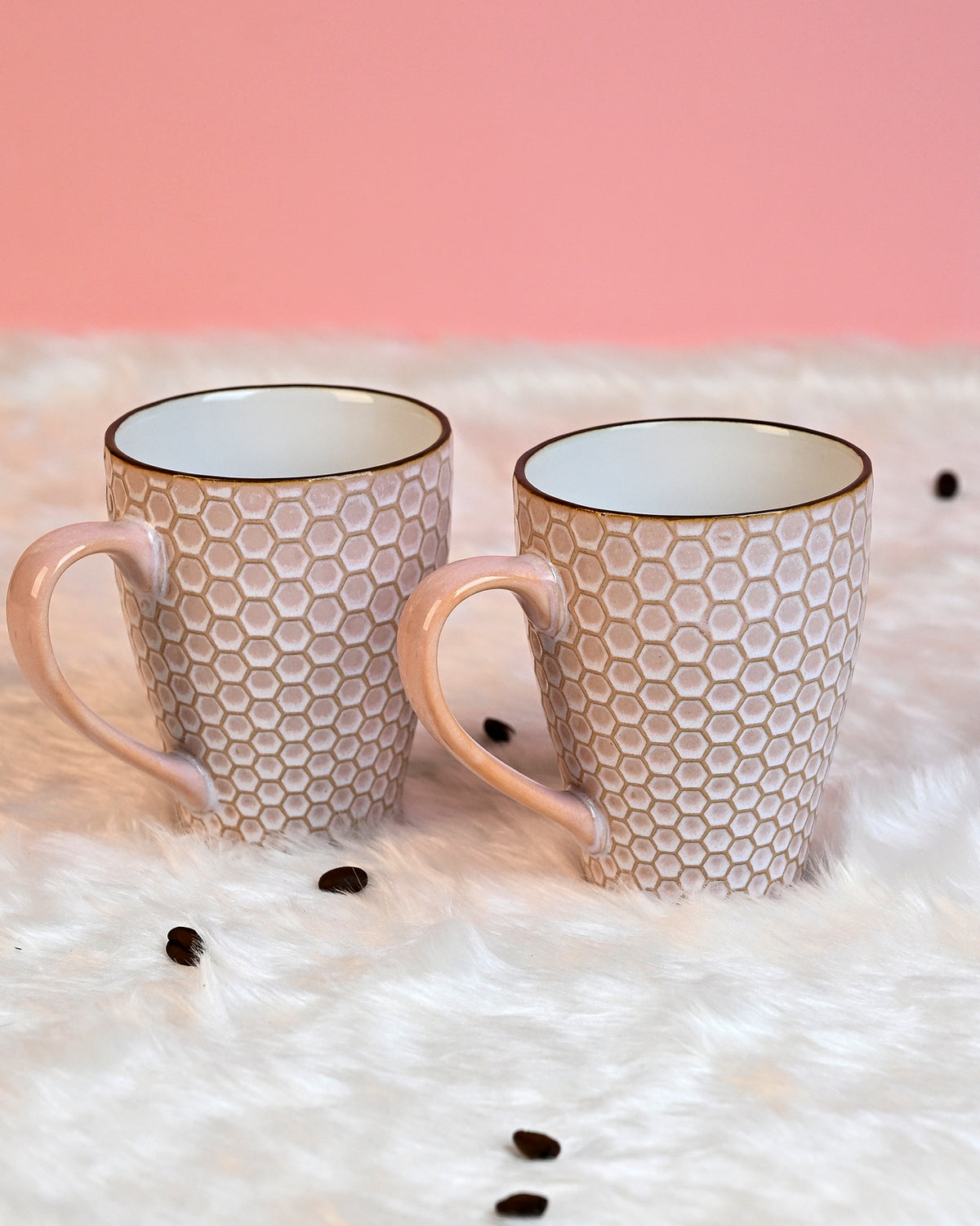 Nexus Unique New Bone China Coffee Mugs Set of 2