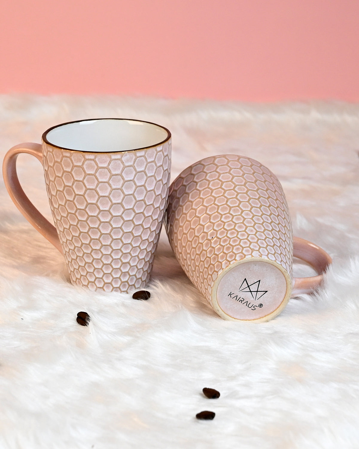 Nexus Unique New Bone China Coffee Mugs Set of 2