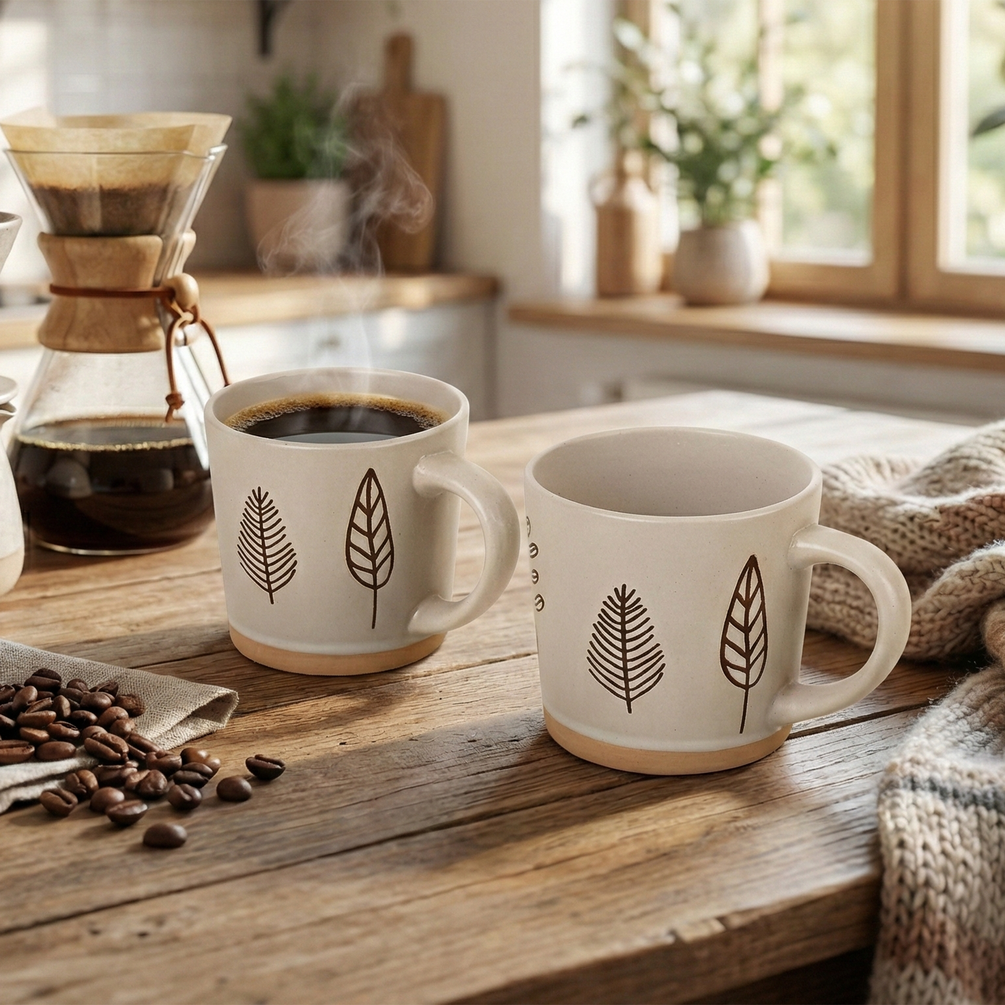 Oak & Elm Ceramic Coffee Mug Set of 2